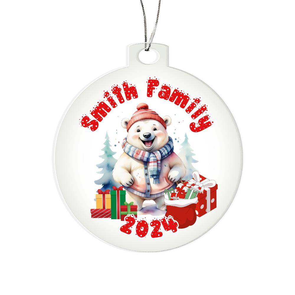 Winter Bear-A unique keepsake with our Personalized Acrylic Ornament,Christmas,Holiday,Gift 25 - Essential Home Zone Essential Home Zone Ornaments Winter Bear-A unique keepsake with our Personalized Acrylic Ornament,Christmas,Holiday,Gift 25