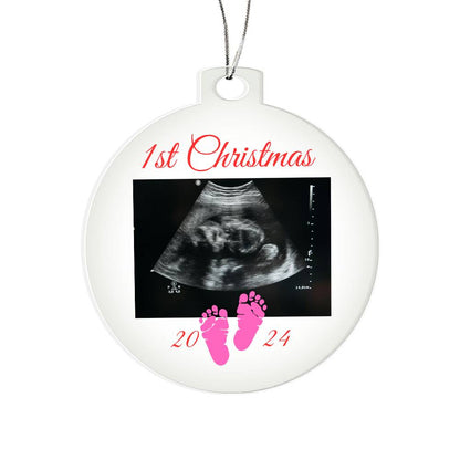 Celebrate the Joy, Custom Baby Gender Announcement Christmas Ornament–A Heartfelt Keepsake for New Parents and loved ones! 40 - Essential Home Zone Essential Home Zone Acrylic Ornament Ornaments Celebrate the Joy, Custom Baby Gender Announcement Christmas Ornament–A Heartfelt Keepsake for New Parents and loved ones! 40