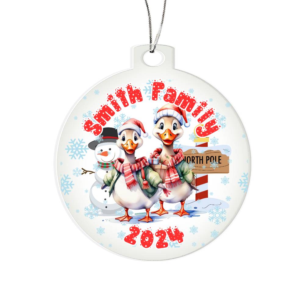 Winter Funny Ducks-A unique keepsake with our Personalized Acrylic Ornament,Christmas,Holiday,Gift 27 - Essential Home Zone Essential Home Zone Ornaments Winter Funny Ducks-A unique keepsake with our Personalized Acrylic Ornament,Christmas,Holiday,Gift 27