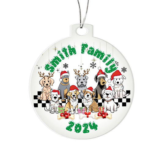 Dog Lovers-A unique keepsake with our Personalized Acrylic Ornament,Christmas,Gift,Holiday 31 - Essential Home Zone Essential Home Zone Ornaments Dog Lovers-A unique keepsake with our Personalized Acrylic Ornament,Christmas,Gift,Holiday 31