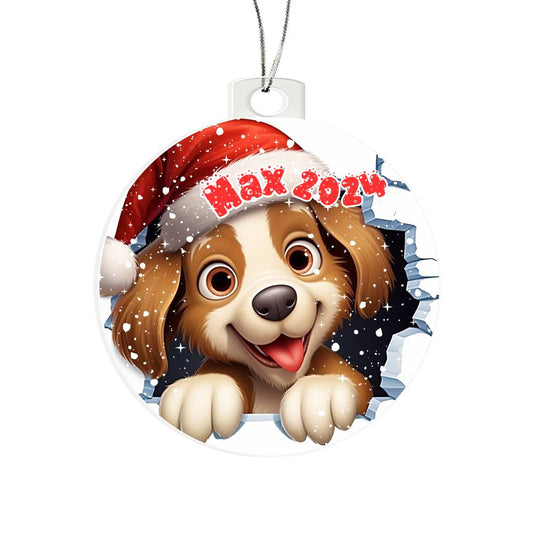 3D Puppy-A unique keepsake with our Personalized Acrylic Ornament,Christmas,Holiday,Gift 7 - Essential Home Zone Essential Home Zone Ornaments 3D Puppy-A unique keepsake with our Personalized Acrylic Ornament,Christmas,Holiday,Gift 7