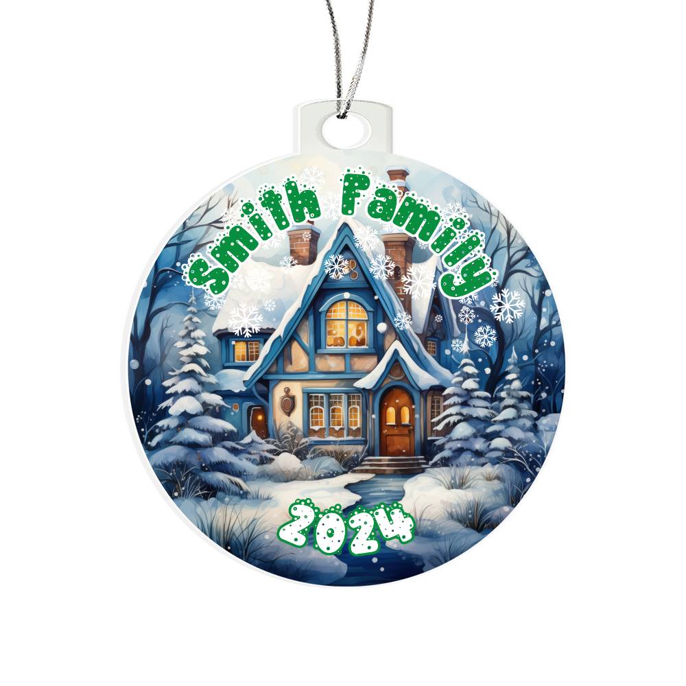 Snowy Winter Village-A unique keepsake with our Personalized Acrylic Ornament,Christmas,Holiday,Gift 12 - Essential Home Zone Essential Home Zone Ornaments Snowy Winter Village-A unique keepsake with our Personalized Acrylic Ornament,Christmas,Holiday,Gift 12