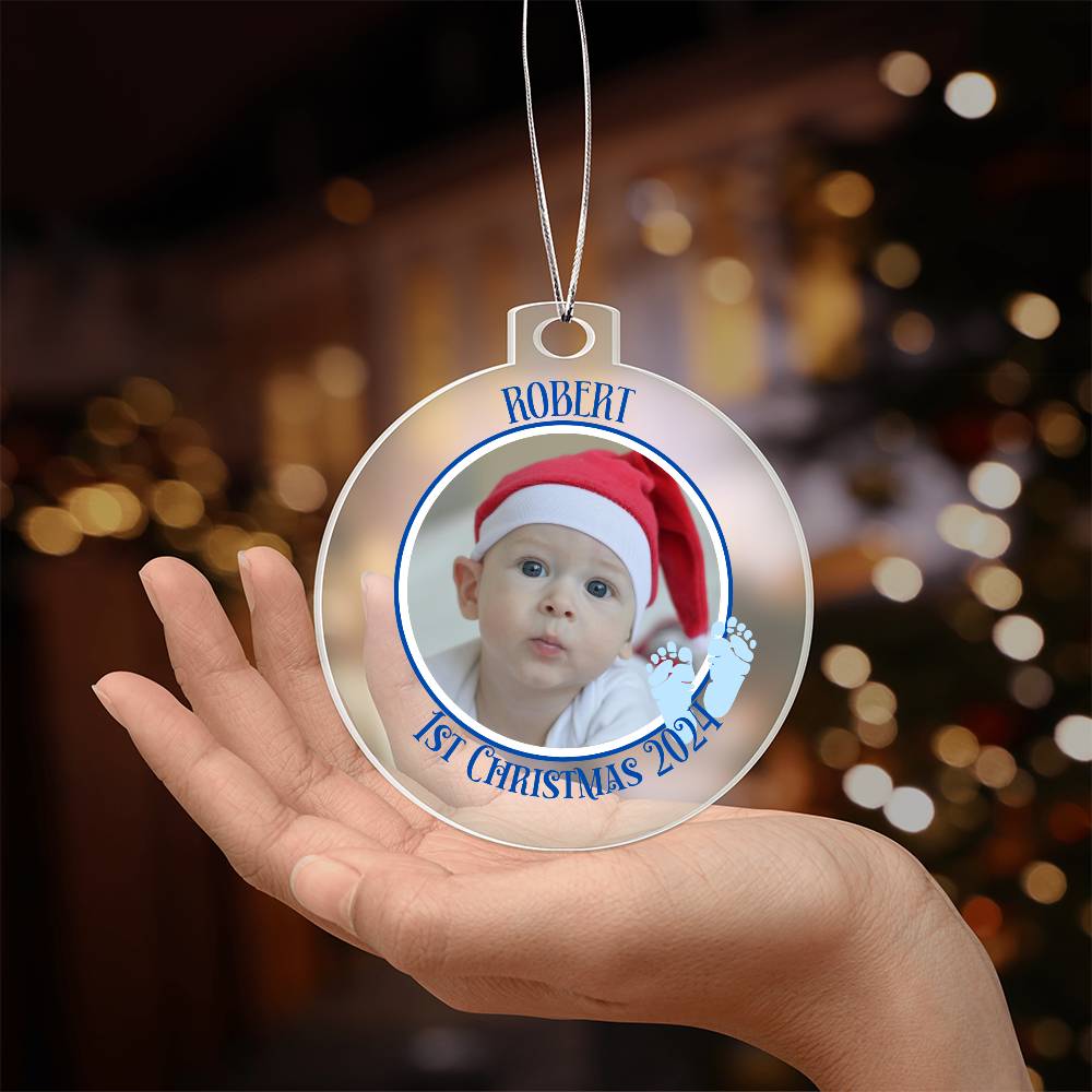 Baby's 1st Christmas Picture-A unique keepsake with our Personalized Acrylic Ornament,Christmas,Gift,Holiday 41 - Essential Home Zone Essential Home Zone Ornaments Baby's 1st Christmas Picture-A unique keepsake with our Personalized Acrylic Ornament,Christmas,Gift,Holiday 41