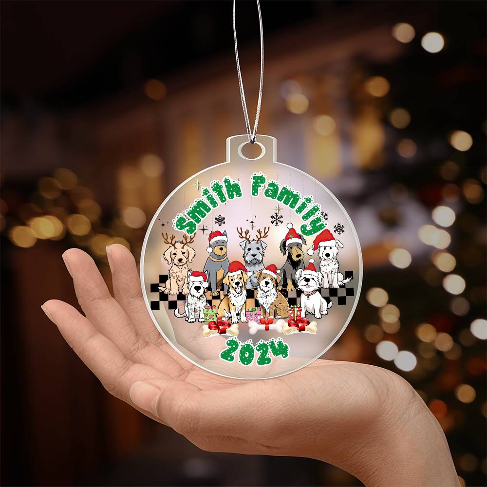 Dog Lovers-A unique keepsake with our Personalized Acrylic Ornament,Christmas,Gift,Holiday 31 - Essential Home Zone Essential Home Zone Ornaments Dog Lovers-A unique keepsake with our Personalized Acrylic Ornament,Christmas,Gift,Holiday 31