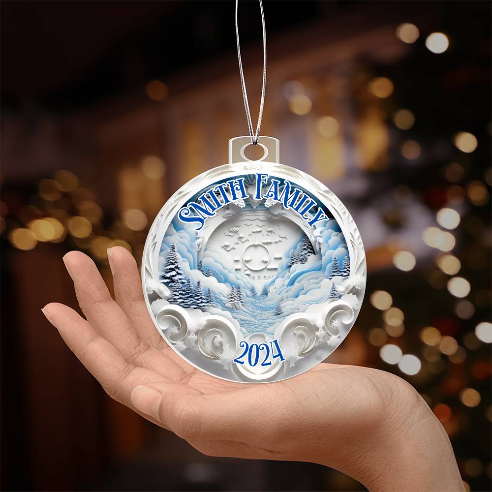 3D Papercut Fantasy City-A unique keepsake with our Personalized Acrylic Ornament,Christmas,Holiday,Gift 24 - Essential Home Zone Essential Home Zone Ornaments 3D Papercut Fantasy City-A unique keepsake with our Personalized Acrylic Ornament,Christmas,Holiday,Gift 24