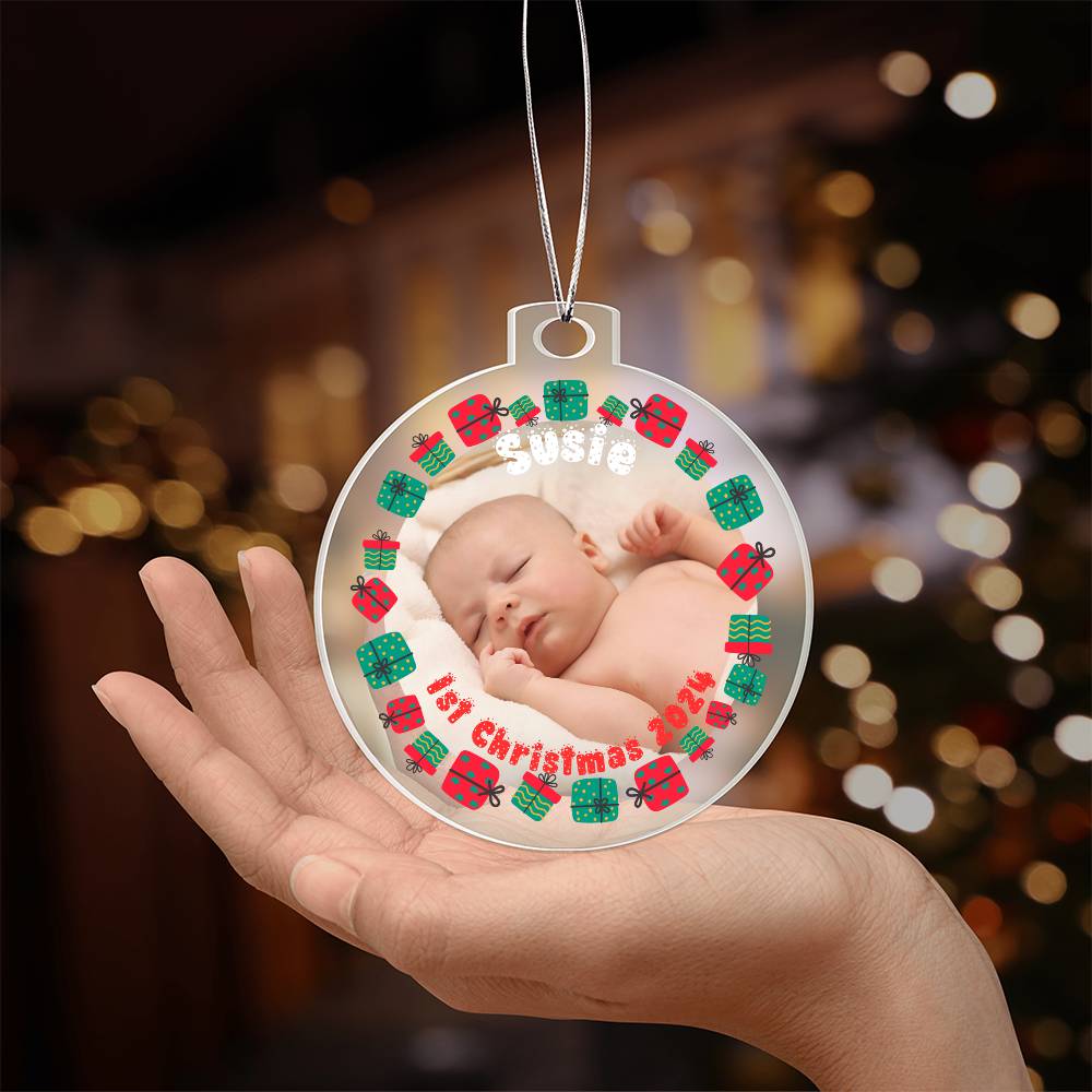 Your Baby's First Christmas-A unique keepsake with our Personalized Acrylic Ornament,Christmas,Gift 39 - Essential Home Zone Essential Home Zone Ornaments Your Baby's First Christmas-A unique keepsake with our Personalized Acrylic Ornament,Christmas,Gift 39