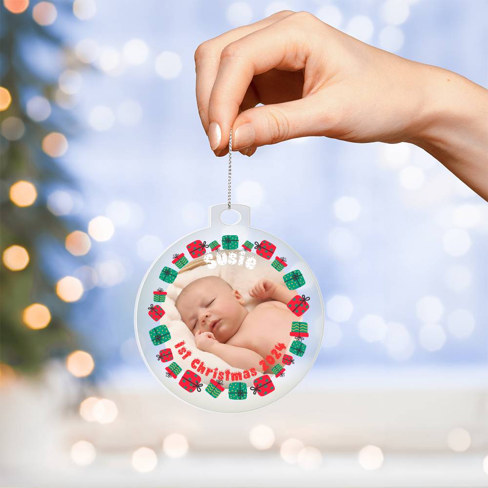 Your Baby's First Christmas-A unique keepsake with our Personalized Acrylic Ornament,Christmas,Gift 39 - Essential Home Zone Essential Home Zone Ornaments Your Baby's First Christmas-A unique keepsake with our Personalized Acrylic Ornament,Christmas,Gift 39