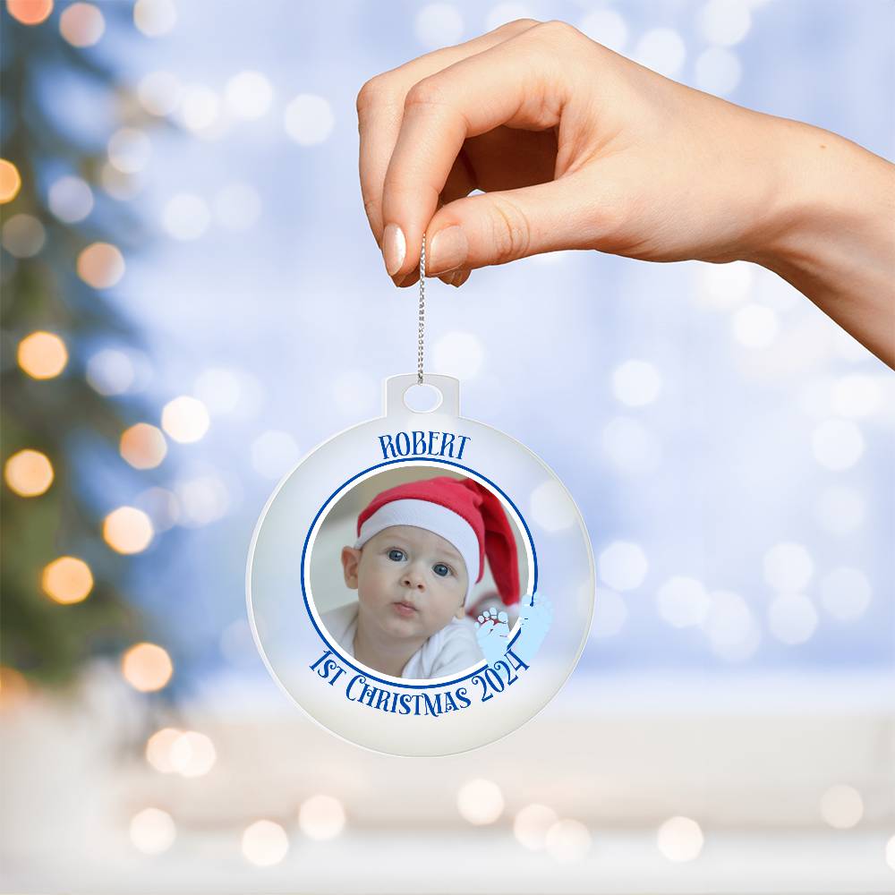 Baby's 1st Christmas Picture-A unique keepsake with our Personalized Acrylic Ornament,Christmas,Gift,Holiday 41 - Essential Home Zone Essential Home Zone Ornaments Baby's 1st Christmas Picture-A unique keepsake with our Personalized Acrylic Ornament,Christmas,Gift,Holiday 41