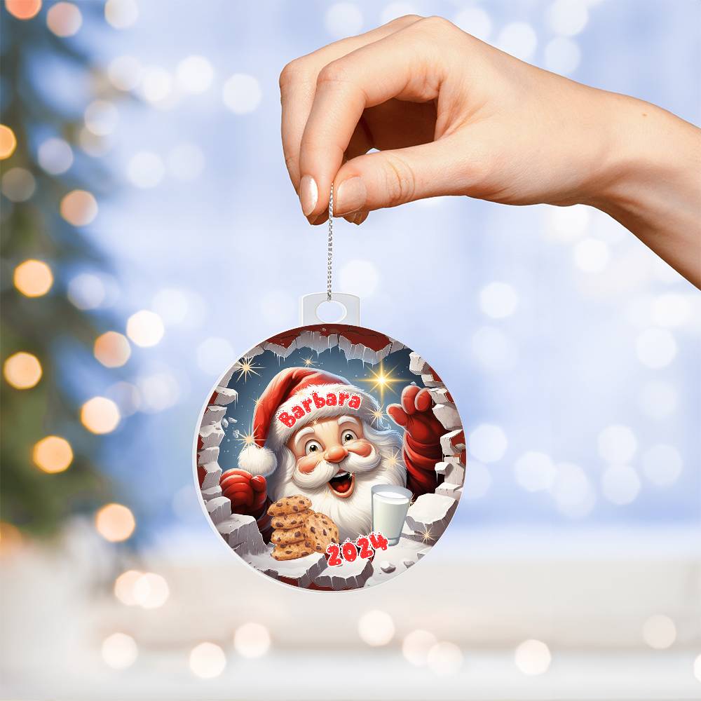 3D Santa-A unique keepsake with our Personalized Acrylic Ornament,Christmas,Holiday,Gift 8 - Essential Home Zone Essential Home Zone Ornaments 3D Santa-A unique keepsake with our Personalized Acrylic Ornament,Christmas,Holiday,Gift 8