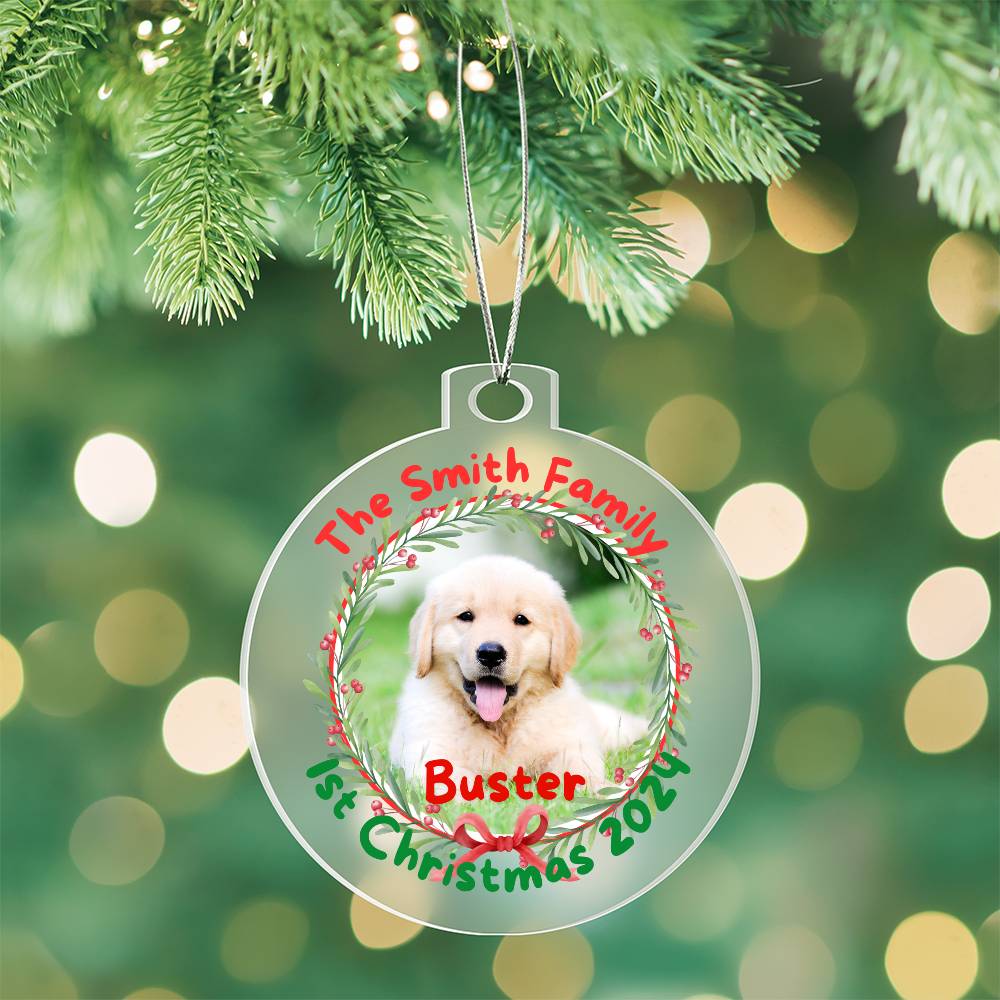 New Dog Parent 1st Christmas-A unique keepsake with our Personalized Acrylic Ornament,Christmas,Gift,Holiday 43 - Essential Home Zone Essential Home Zone Ornaments New Dog Parent 1st Christmas-A unique keepsake with our Personalized Acrylic Ornament,Christmas,Gift,Holiday 43