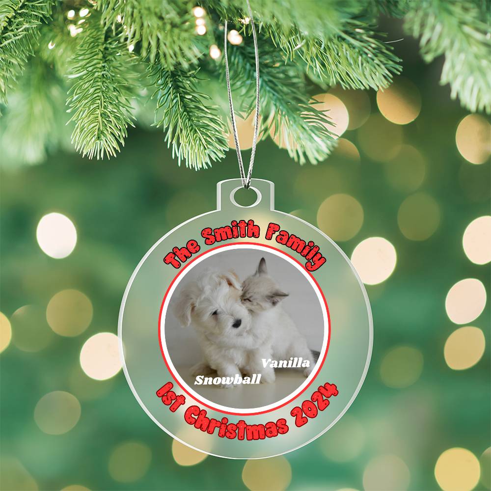 New Pet Parents 1st Christmas-A unique keepsake with our Personalized Acrylic Ornament,Christmas,Gift,Holiday 42 - Essential Home Zone Essential Home Zone Ornaments New Pet Parents 1st Christmas-A unique keepsake with our Personalized Acrylic Ornament,Christmas,Gift,Holiday 42