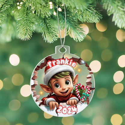 3D Elf-A unique keepsake with our Personalized Acrylic Ornament,Christmas,Holiday,Gift 9 - Essential Home Zone Essential Home Zone Acrylic Ornament Ornaments 3D Elf-A unique keepsake with our Personalized Acrylic Ornament,Christmas,Holiday,Gift 9