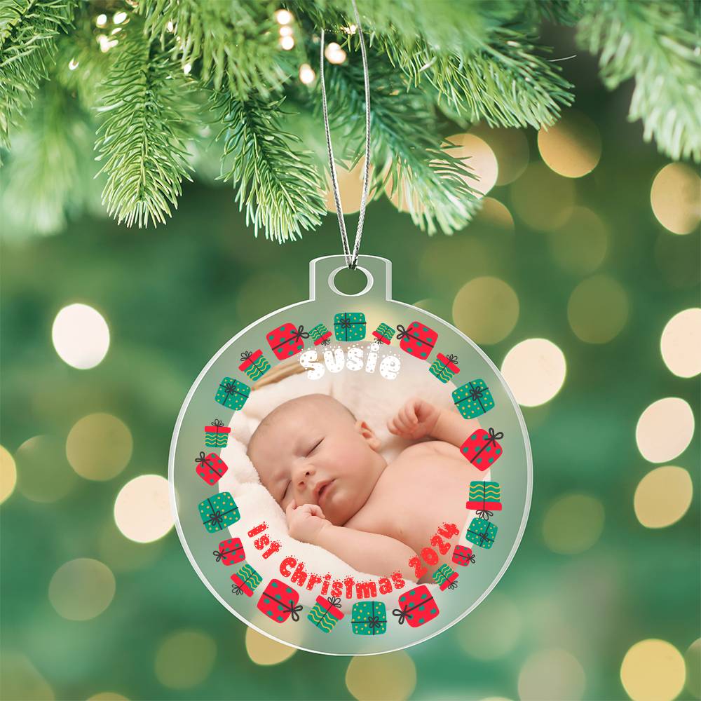 Your Baby's First Christmas-A unique keepsake with our Personalized Acrylic Ornament,Christmas,Gift 39 - Essential Home Zone Essential Home Zone Ornaments Your Baby's First Christmas-A unique keepsake with our Personalized Acrylic Ornament,Christmas,Gift 39