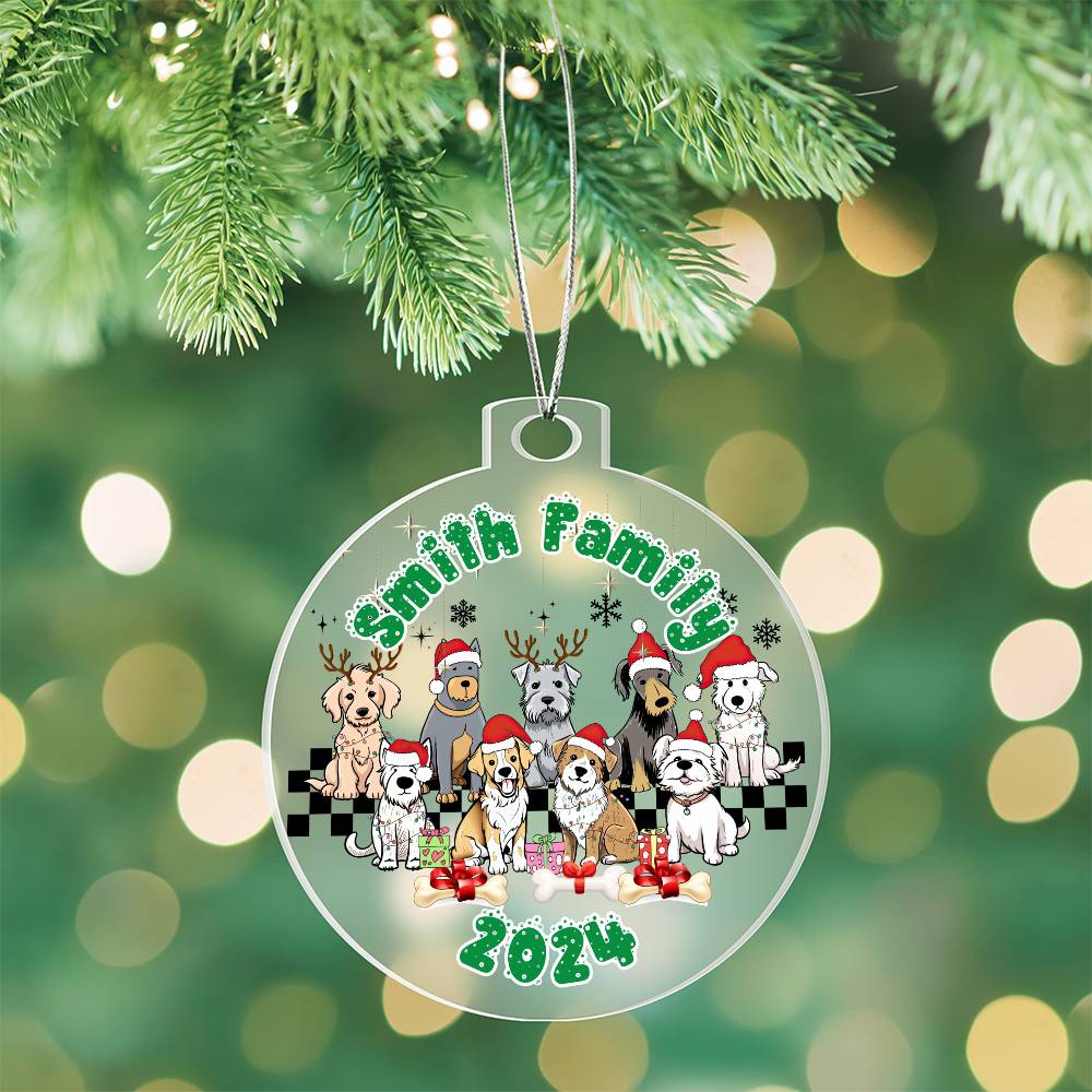 Dog Lovers-A unique keepsake with our Personalized Acrylic Ornament,Christmas,Gift,Holiday 31 - Essential Home Zone Essential Home Zone Ornaments Dog Lovers-A unique keepsake with our Personalized Acrylic Ornament,Christmas,Gift,Holiday 31