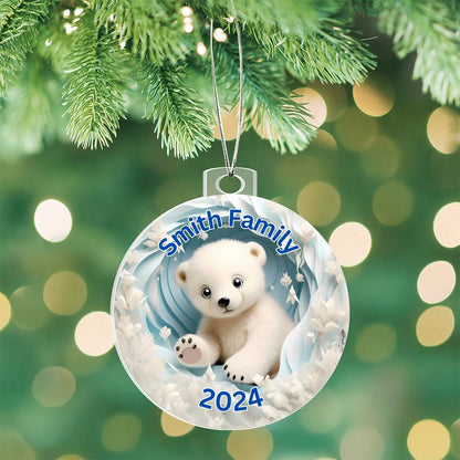 3D Papercut Bear-A unique keepsake with our Personalized Acrylic Ornament,Christmas,Holiday,Gift 20 - Essential Home Zone Essential Home Zone Acrylic Ornament Ornaments 3D Papercut Bear-A unique keepsake with our Personalized Acrylic Ornament,Christmas,Holiday,Gift 20