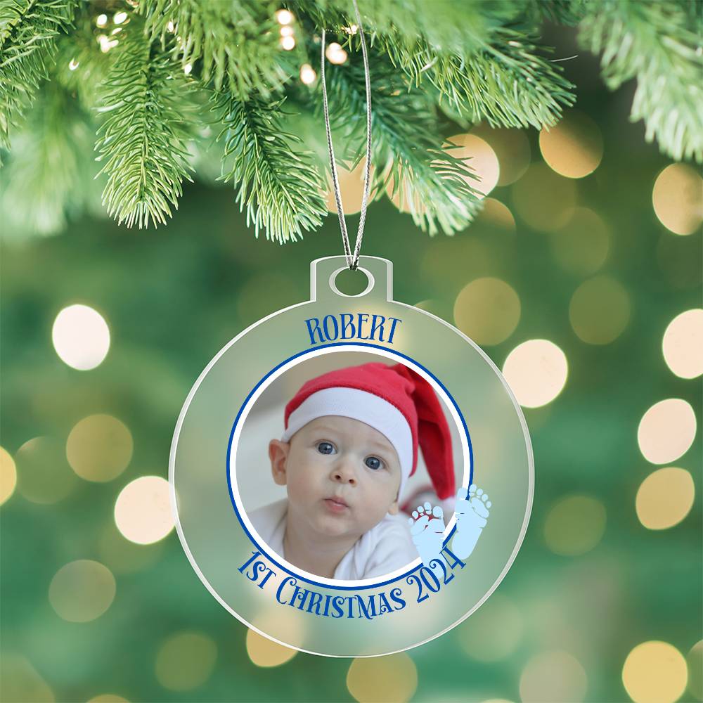 Baby's 1st Christmas Picture-A unique keepsake with our Personalized Acrylic Ornament,Christmas,Gift,Holiday 41 - Essential Home Zone Essential Home Zone Ornaments Baby's 1st Christmas Picture-A unique keepsake with our Personalized Acrylic Ornament,Christmas,Gift,Holiday 41