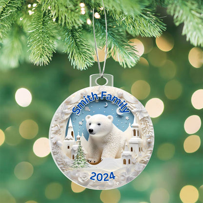 3D Papercut Bear-A unique keepsake with our Personalized Acrylic Ornament,Christmas,Holiday,Gift 19 - Essential Home Zone Essential Home Zone Acrylic Ornament Ornaments 3D Papercut Bear-A unique keepsake with our Personalized Acrylic Ornament,Christmas,Holiday,Gift 19