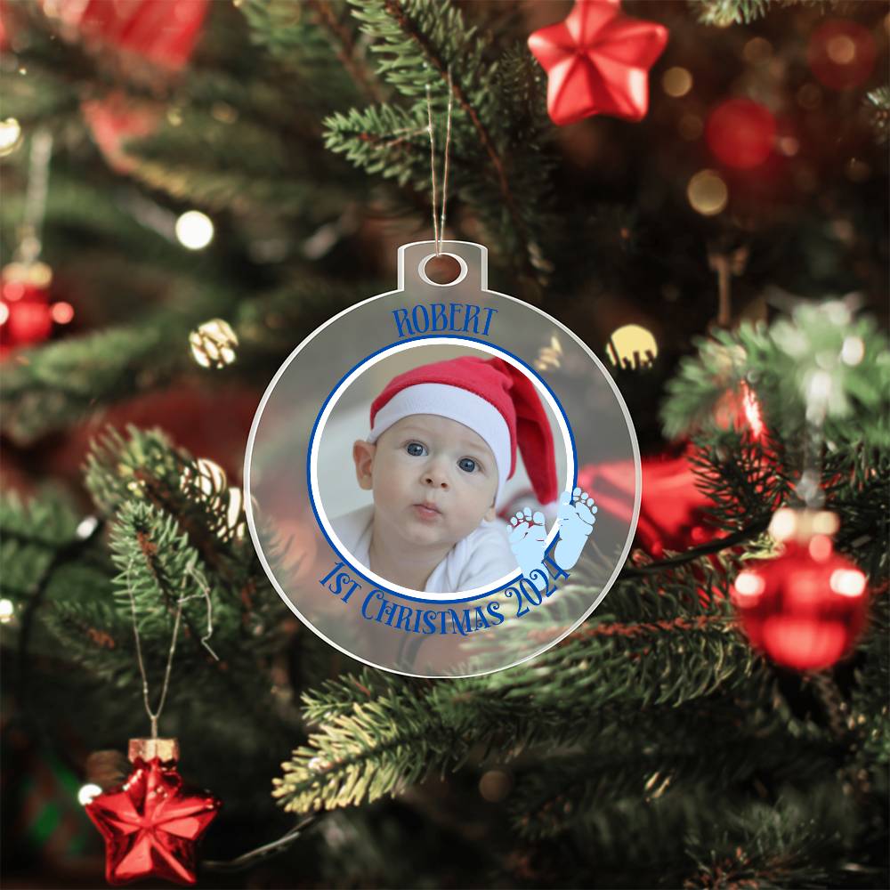 Baby's 1st Christmas Picture-A unique keepsake with our Personalized Acrylic Ornament,Christmas,Gift,Holiday 41 - Essential Home Zone Essential Home Zone Ornaments Baby's 1st Christmas Picture-A unique keepsake with our Personalized Acrylic Ornament,Christmas,Gift,Holiday 41