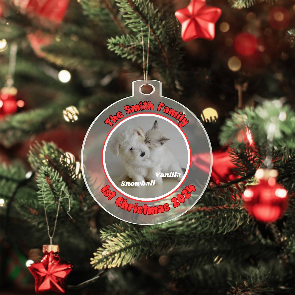 New Pet Parents 1st Christmas-A unique keepsake with our Personalized Acrylic Ornament,Christmas,Gift,Holiday 42 - Essential Home Zone Essential Home Zone Ornaments New Pet Parents 1st Christmas-A unique keepsake with our Personalized Acrylic Ornament,Christmas,Gift,Holiday 42