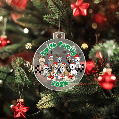 Dog Lovers-A unique keepsake with our Personalized Acrylic Ornament,Christmas,Gift,Holiday 31 - Essential Home Zone Essential Home Zone Acrylic Ornament Ornaments Dog Lovers-A unique keepsake with our Personalized Acrylic Ornament,Christmas,Gift,Holiday 31