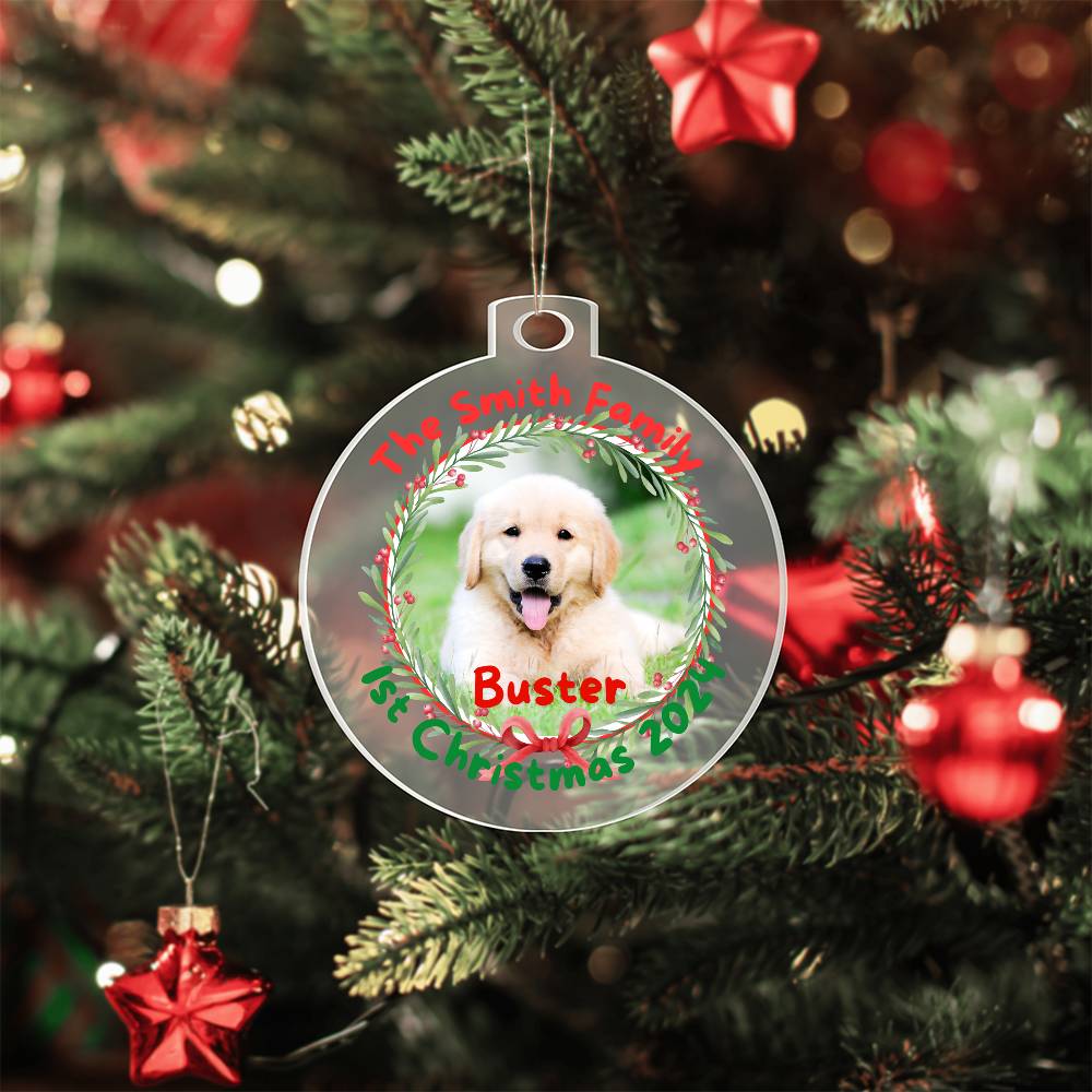 New Dog Parent 1st Christmas-A unique keepsake with our Personalized Acrylic Ornament,Christmas,Gift,Holiday 43 - Essential Home Zone Essential Home Zone Ornaments New Dog Parent 1st Christmas-A unique keepsake with our Personalized Acrylic Ornament,Christmas,Gift,Holiday 43