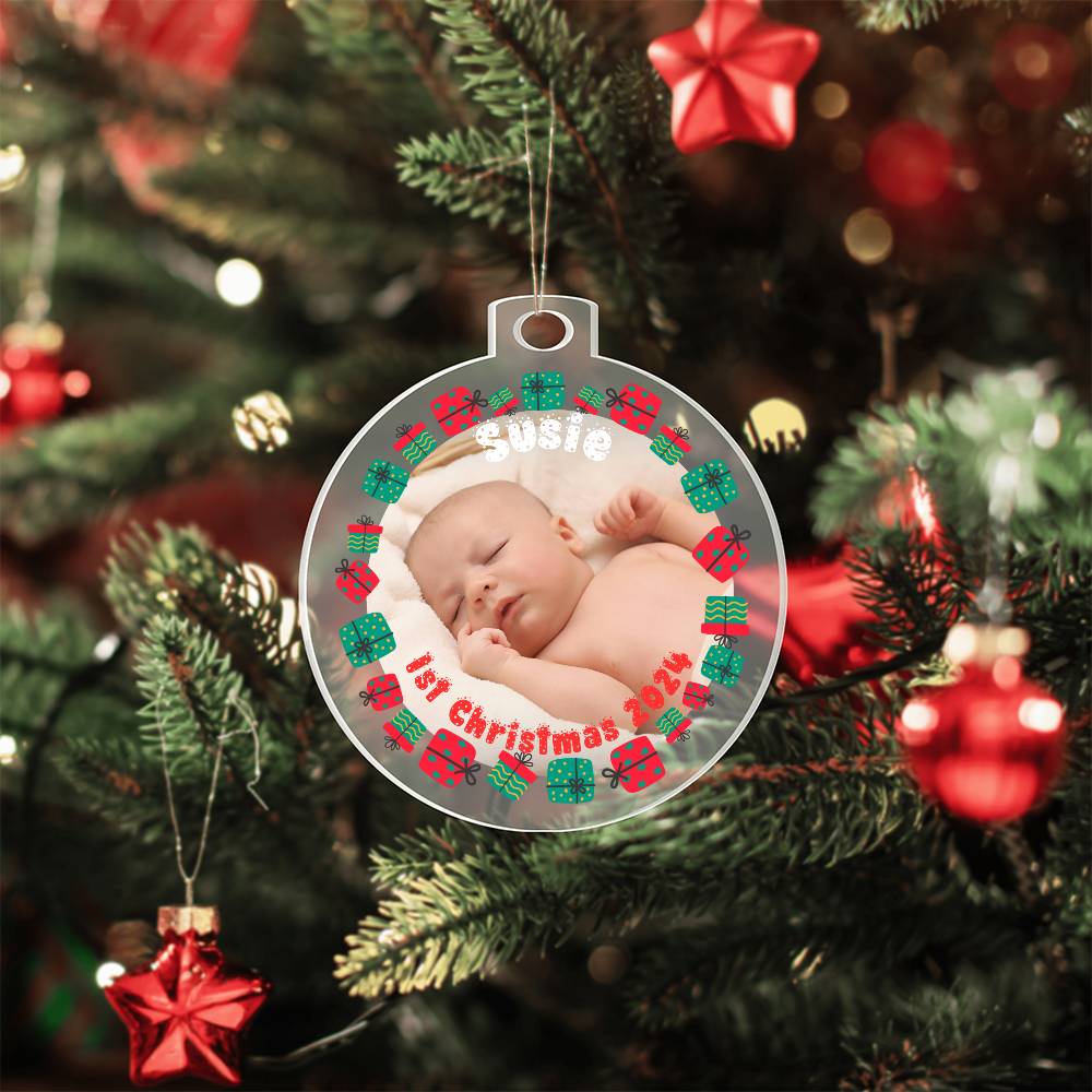 Your Baby's First Christmas-A unique keepsake with our Personalized Acrylic Ornament,Christmas,Gift 39 - Essential Home Zone Essential Home Zone Ornaments Your Baby's First Christmas-A unique keepsake with our Personalized Acrylic Ornament,Christmas,Gift 39