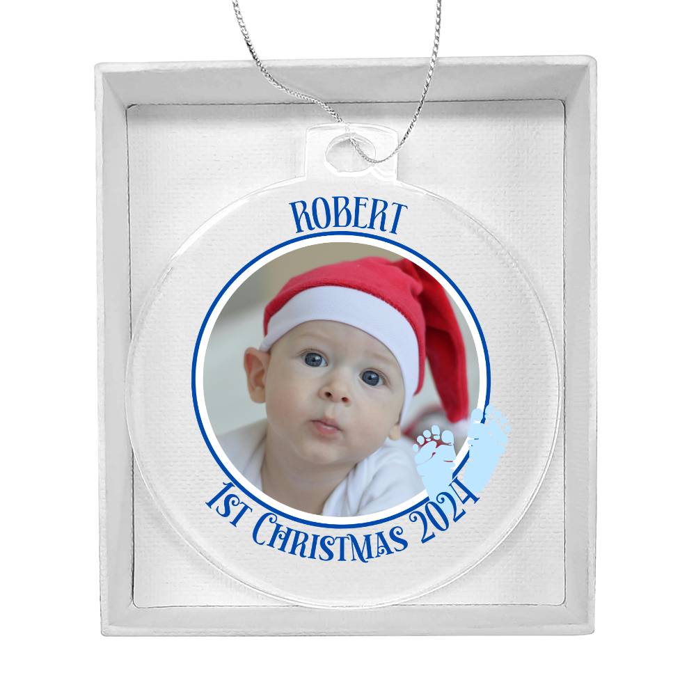 Baby's 1st Christmas Picture-A unique keepsake with our Personalized Acrylic Ornament,Christmas,Gift,Holiday 41 - Essential Home Zone Essential Home Zone Acrylic Ornament with Gift Box Ornaments Baby's 1st Christmas Picture-A unique keepsake with our Personalized Acrylic Ornament,Christmas,Gift,Holiday 41