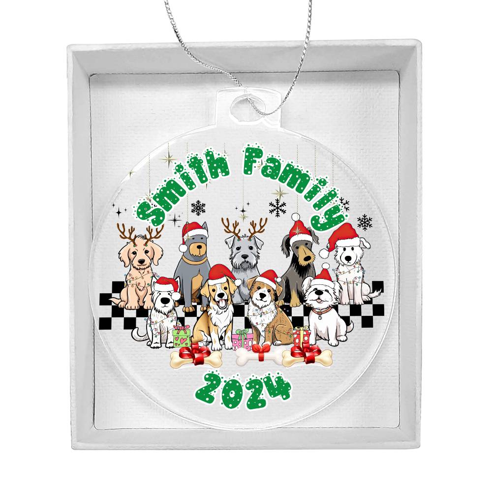 Dog Lovers-A unique keepsake with our Personalized Acrylic Ornament,Christmas,Gift,Holiday 31 - Essential Home Zone Essential Home Zone Ornaments Dog Lovers-A unique keepsake with our Personalized Acrylic Ornament,Christmas,Gift,Holiday 31