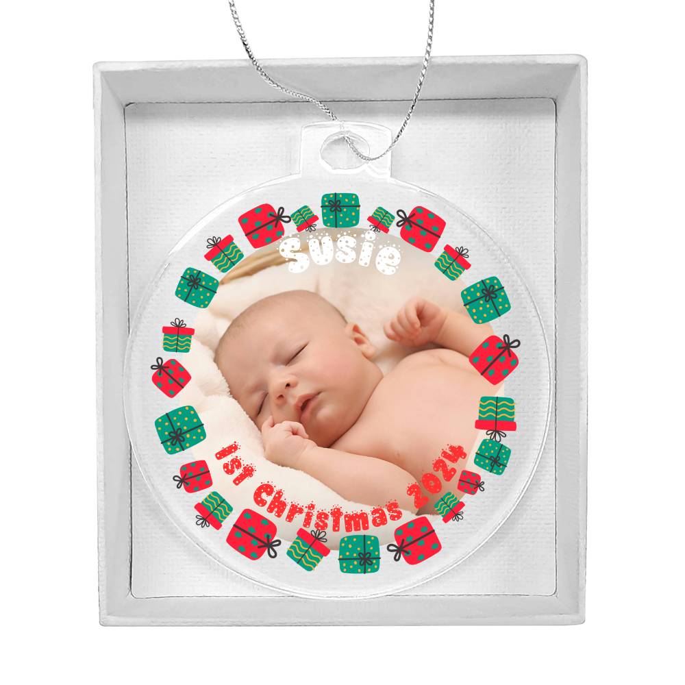 Your Baby's First Christmas-A unique keepsake with our Personalized Acrylic Ornament,Christmas,Gift 39 - Essential Home Zone Essential Home Zone Acrylic Ornament with Gift Box Ornaments Your Baby's First Christmas-A unique keepsake with our Personalized Acrylic Ornament,Christmas,Gift 39