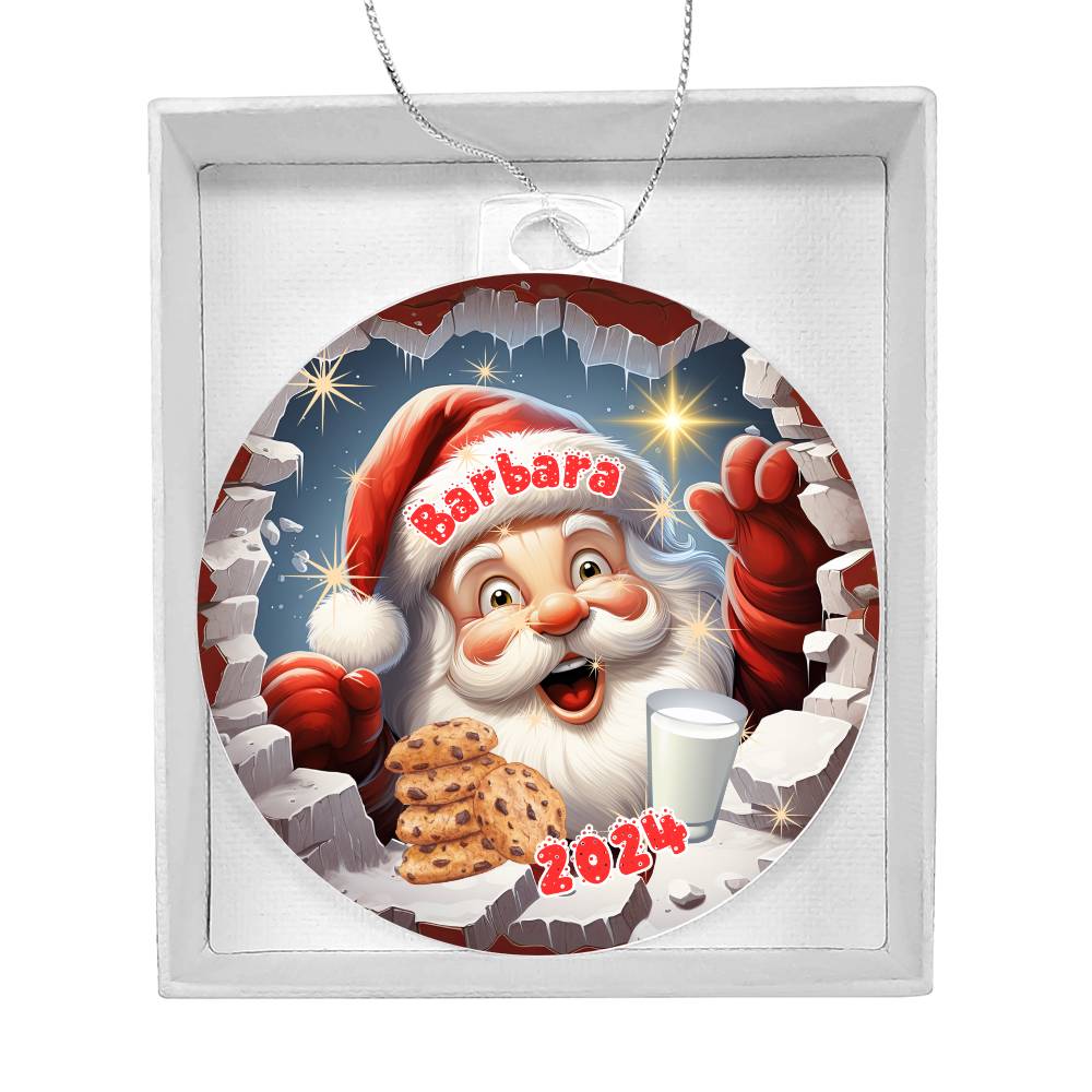 3D Santa-A unique keepsake with our Personalized Acrylic Ornament,Christmas,Holiday,Gift 8 - Essential Home Zone Essential Home Zone Ornaments 3D Santa-A unique keepsake with our Personalized Acrylic Ornament,Christmas,Holiday,Gift 8