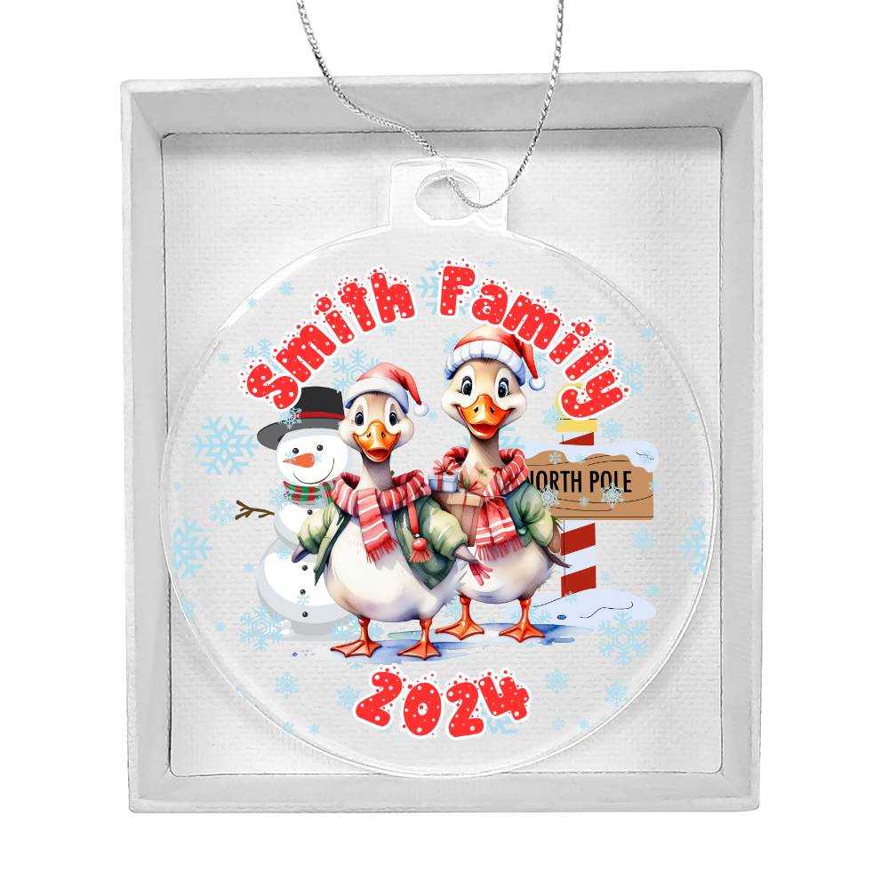 Winter Funny Ducks-A unique keepsake with our Personalized Acrylic Ornament,Christmas,Holiday,Gift 27 - Essential Home Zone Essential Home Zone Ornaments Winter Funny Ducks-A unique keepsake with our Personalized Acrylic Ornament,Christmas,Holiday,Gift 27