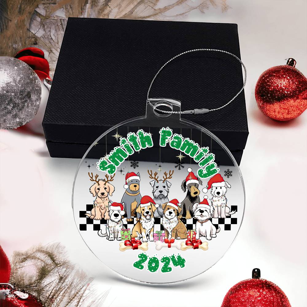 Dog Lovers-A unique keepsake with our Personalized Acrylic Ornament,Christmas,Gift,Holiday 31 - Essential Home Zone Essential Home Zone Ornaments Dog Lovers-A unique keepsake with our Personalized Acrylic Ornament,Christmas,Gift,Holiday 31