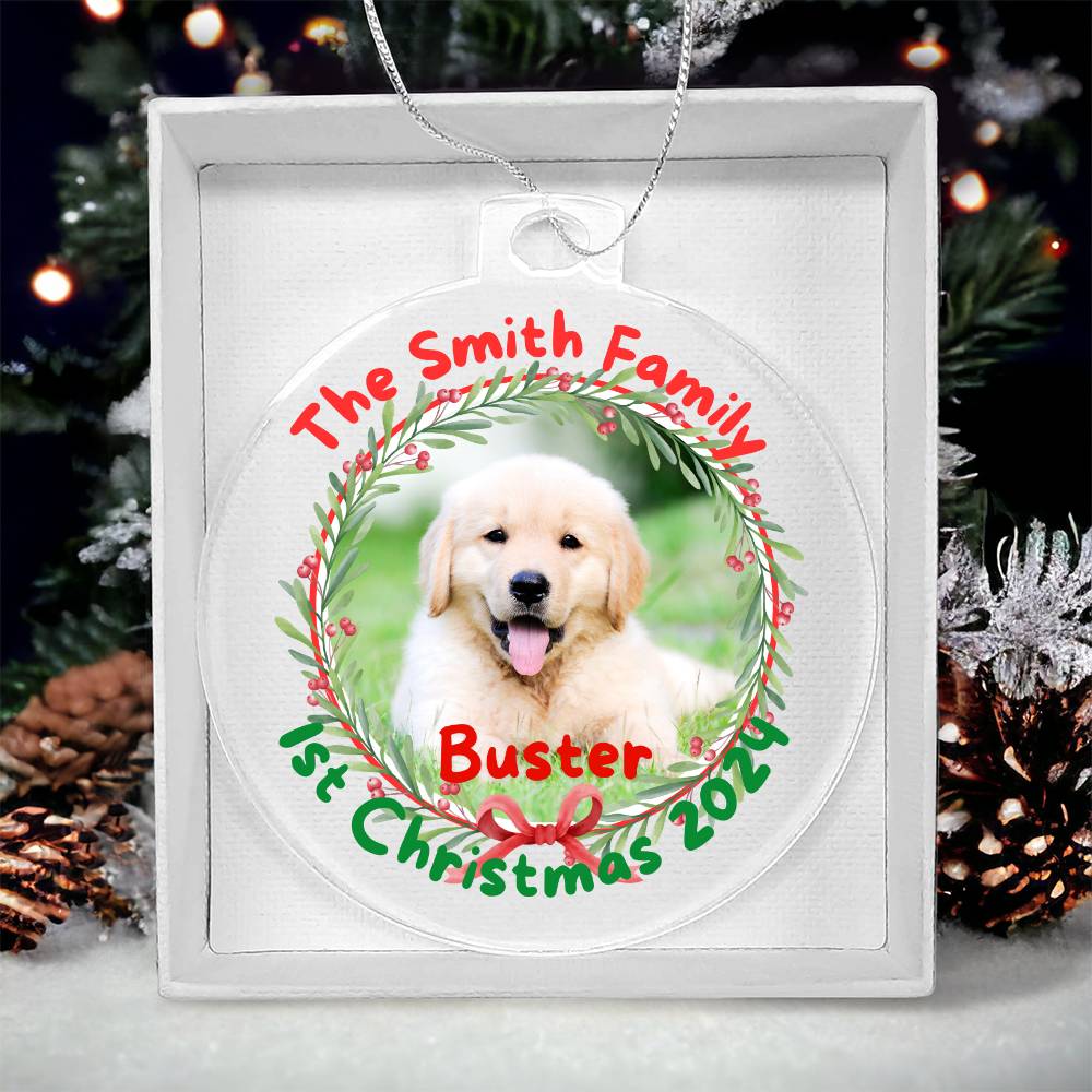 New Dog Parent 1st Christmas-A unique keepsake with our Personalized Acrylic Ornament,Christmas,Gift,Holiday 43 - Essential Home Zone Essential Home Zone Ornaments New Dog Parent 1st Christmas-A unique keepsake with our Personalized Acrylic Ornament,Christmas,Gift,Holiday 43