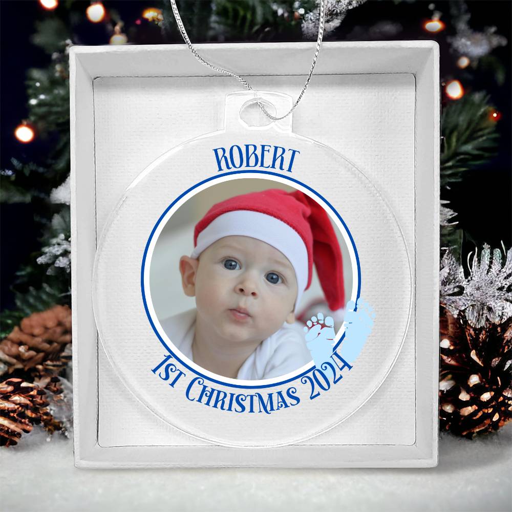 Baby's 1st Christmas Picture-A unique keepsake with our Personalized Acrylic Ornament,Christmas,Gift,Holiday 41 - Essential Home Zone Essential Home Zone Ornaments Baby's 1st Christmas Picture-A unique keepsake with our Personalized Acrylic Ornament,Christmas,Gift,Holiday 41