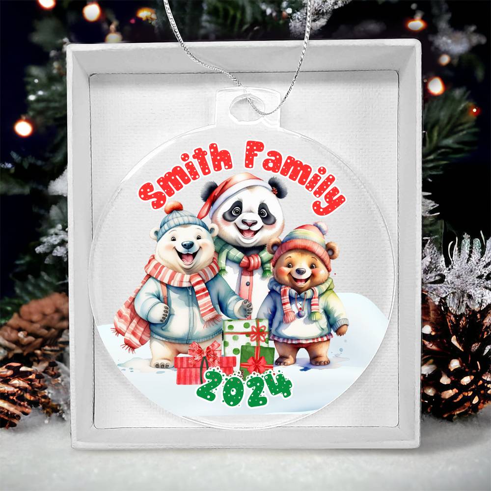 Winter Bears-A unique keepsake with our Personalized Acrylic Ornament,Christmas,Holiday,Gift 26 - Essential Home Zone Essential Home Zone Acrylic Ornament with Gift Box Ornaments Winter Bears-A unique keepsake with our Personalized Acrylic Ornament,Christmas,Holiday,Gift 26