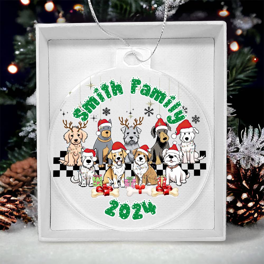 Dog Lovers-A unique keepsake with our Personalized Acrylic Ornament,Christmas,Gift,Holiday 31 - Essential Home Zone Essential Home Zone Ornaments Dog Lovers-A unique keepsake with our Personalized Acrylic Ornament,Christmas,Gift,Holiday 31