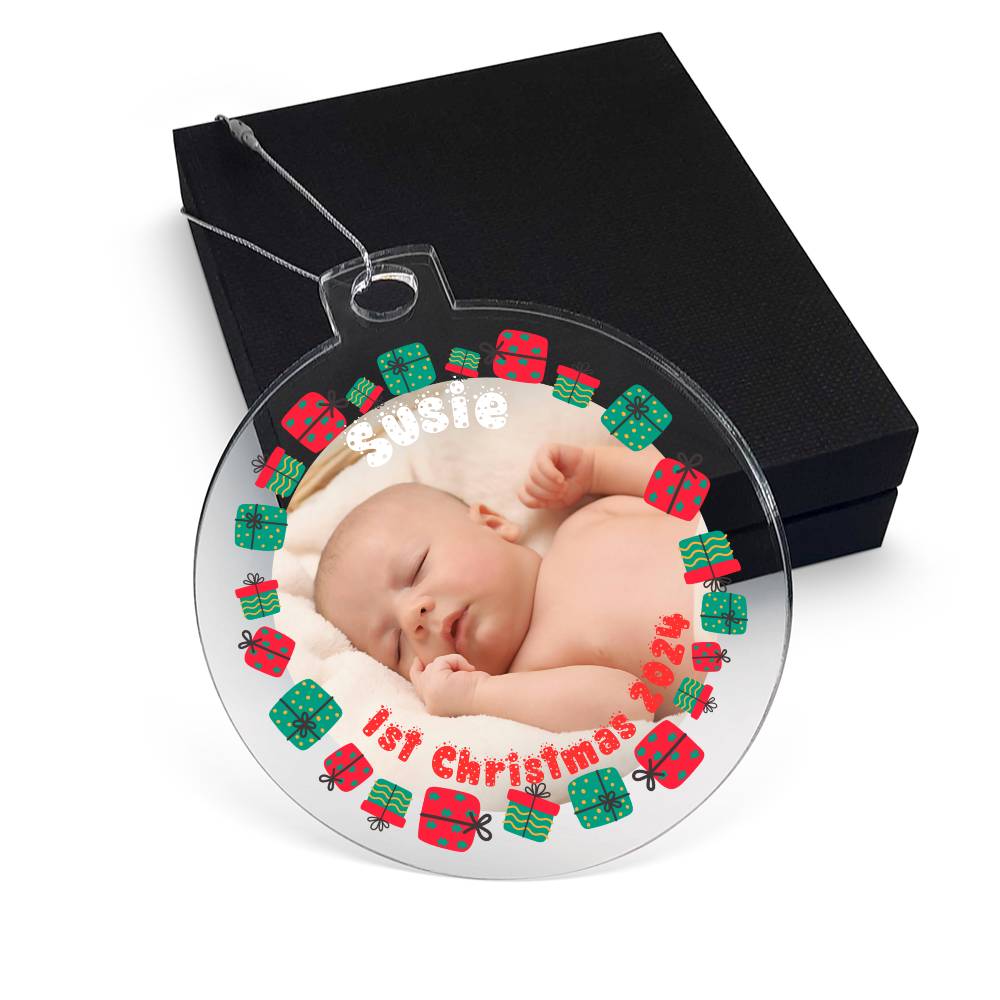 Your Baby's First Christmas-A unique keepsake with our Personalized Acrylic Ornament,Christmas,Gift 39 - Essential Home Zone Essential Home Zone Ornaments Your Baby's First Christmas-A unique keepsake with our Personalized Acrylic Ornament,Christmas,Gift 39