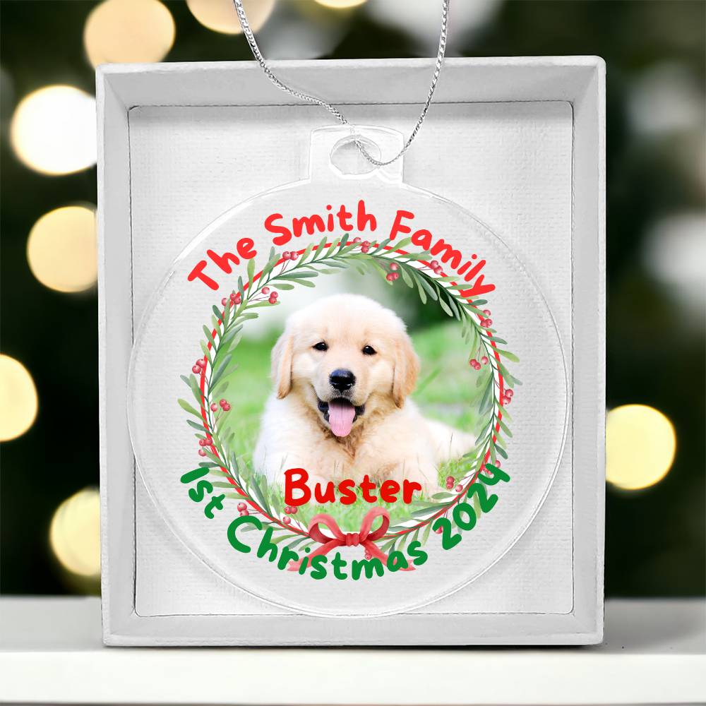 New Dog Parent 1st Christmas-A unique keepsake with our Personalized Acrylic Ornament,Christmas,Gift,Holiday 43 - Essential Home Zone Essential Home Zone Ornaments New Dog Parent 1st Christmas-A unique keepsake with our Personalized Acrylic Ornament,Christmas,Gift,Holiday 43