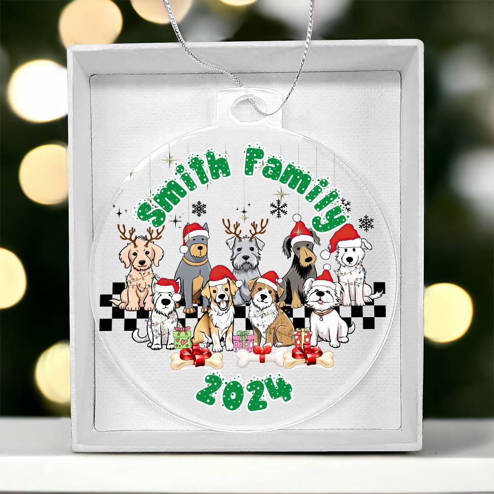 Dog Lovers-A unique keepsake with our Personalized Acrylic Ornament,Christmas,Gift,Holiday 31 - Essential Home Zone Essential Home Zone Ornaments Dog Lovers-A unique keepsake with our Personalized Acrylic Ornament,Christmas,Gift,Holiday 31