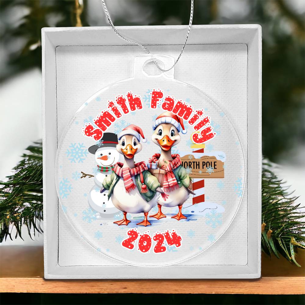 Winter Funny Ducks-A unique keepsake with our Personalized Acrylic Ornament,Christmas,Holiday,Gift 27 - Essential Home Zone Essential Home Zone Ornaments Winter Funny Ducks-A unique keepsake with our Personalized Acrylic Ornament,Christmas,Holiday,Gift 27