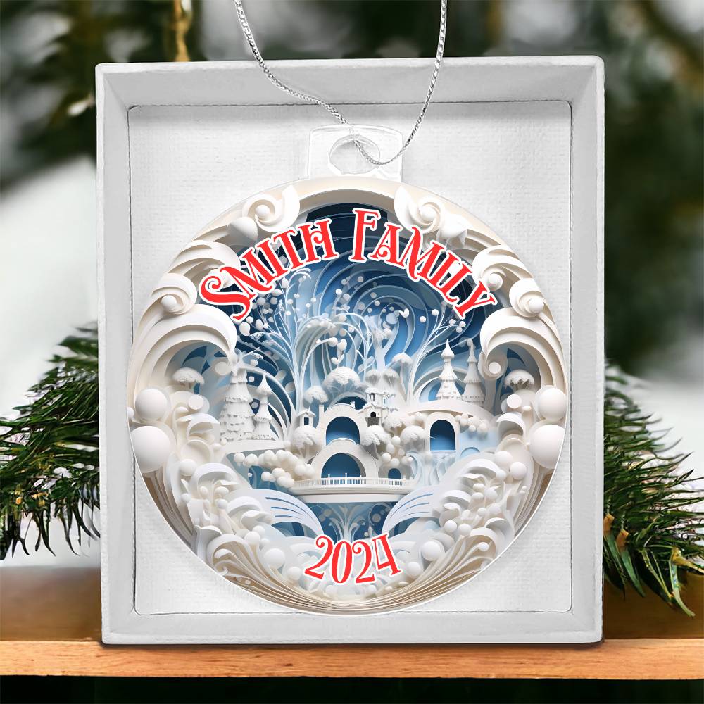 3D Winter Fantasy Papercut City-A unique keepsake with our Personalized Acrylic Ornament,Christmas,Holiday,Gift 21 - Essential Home Zone Essential Home Zone Ornaments 3D Winter Fantasy Papercut City-A unique keepsake with our Personalized Acrylic Ornament,Christmas,Holiday,Gift 21