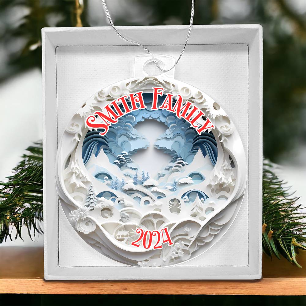 3D papercut Fantasy City-A unique keepsake with our Personalized Acrylic Ornament,Christmas,Holiday,Gift 22 - Essential Home Zone Essential Home Zone Ornaments 3D papercut Fantasy City-A unique keepsake with our Personalized Acrylic Ornament,Christmas,Holiday,Gift 22