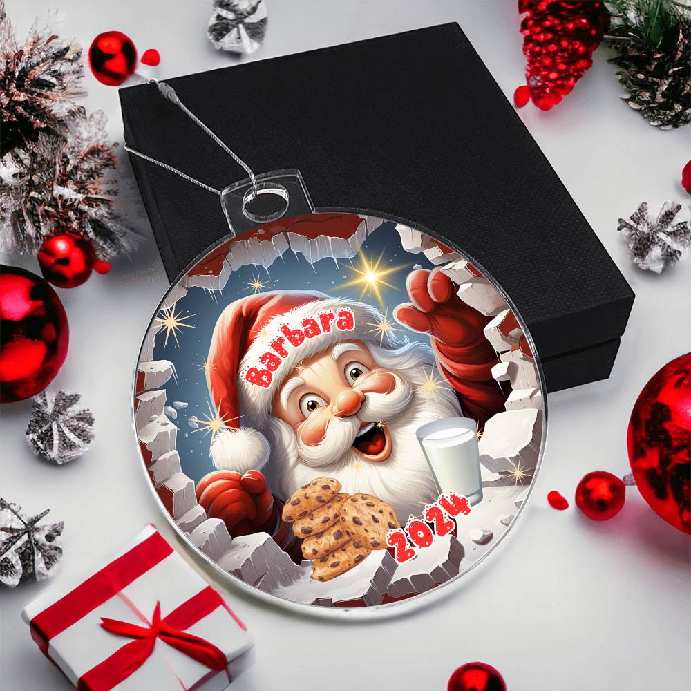 3D Santa-A unique keepsake with our Personalized Acrylic Ornament,Christmas,Holiday,Gift 8 - Essential Home Zone Essential Home Zone Ornaments 3D Santa-A unique keepsake with our Personalized Acrylic Ornament,Christmas,Holiday,Gift 8