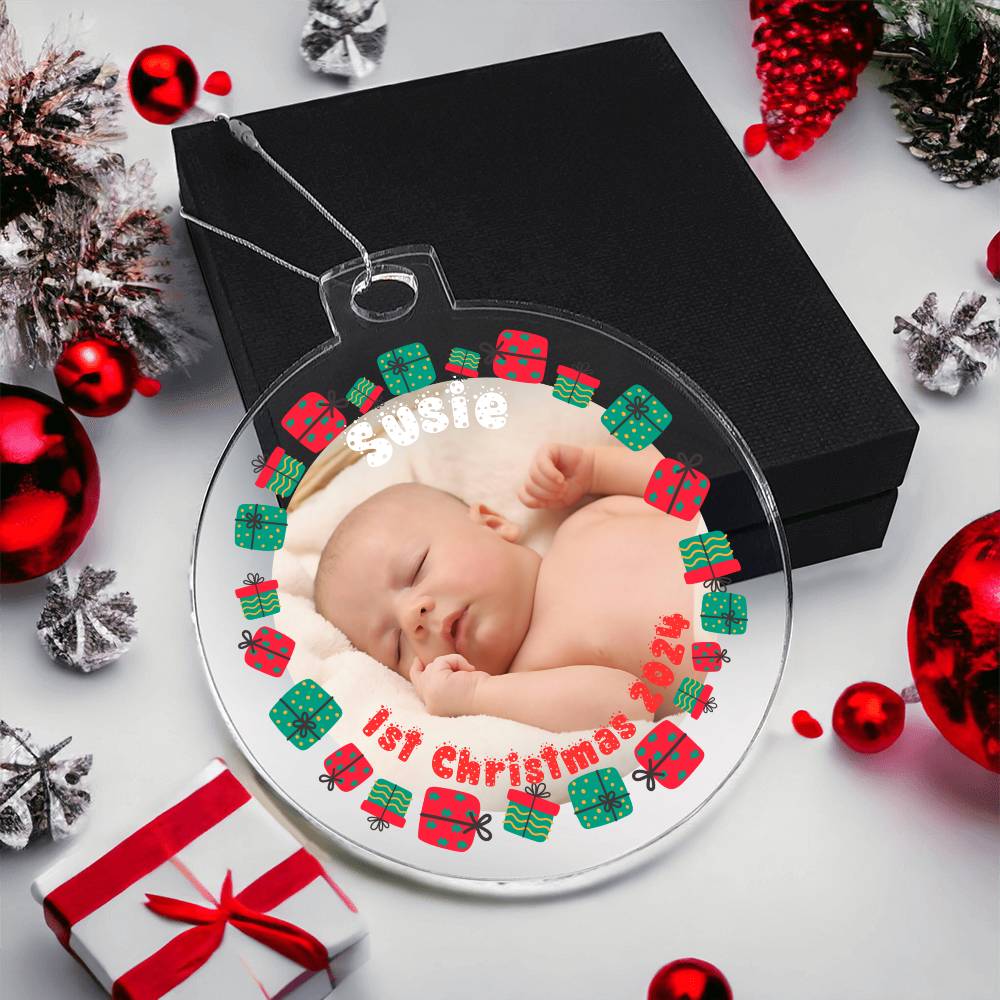 Your Baby's First Christmas-A unique keepsake with our Personalized Acrylic Ornament,Christmas,Gift 39 - Essential Home Zone Essential Home Zone Ornaments Your Baby's First Christmas-A unique keepsake with our Personalized Acrylic Ornament,Christmas,Gift 39