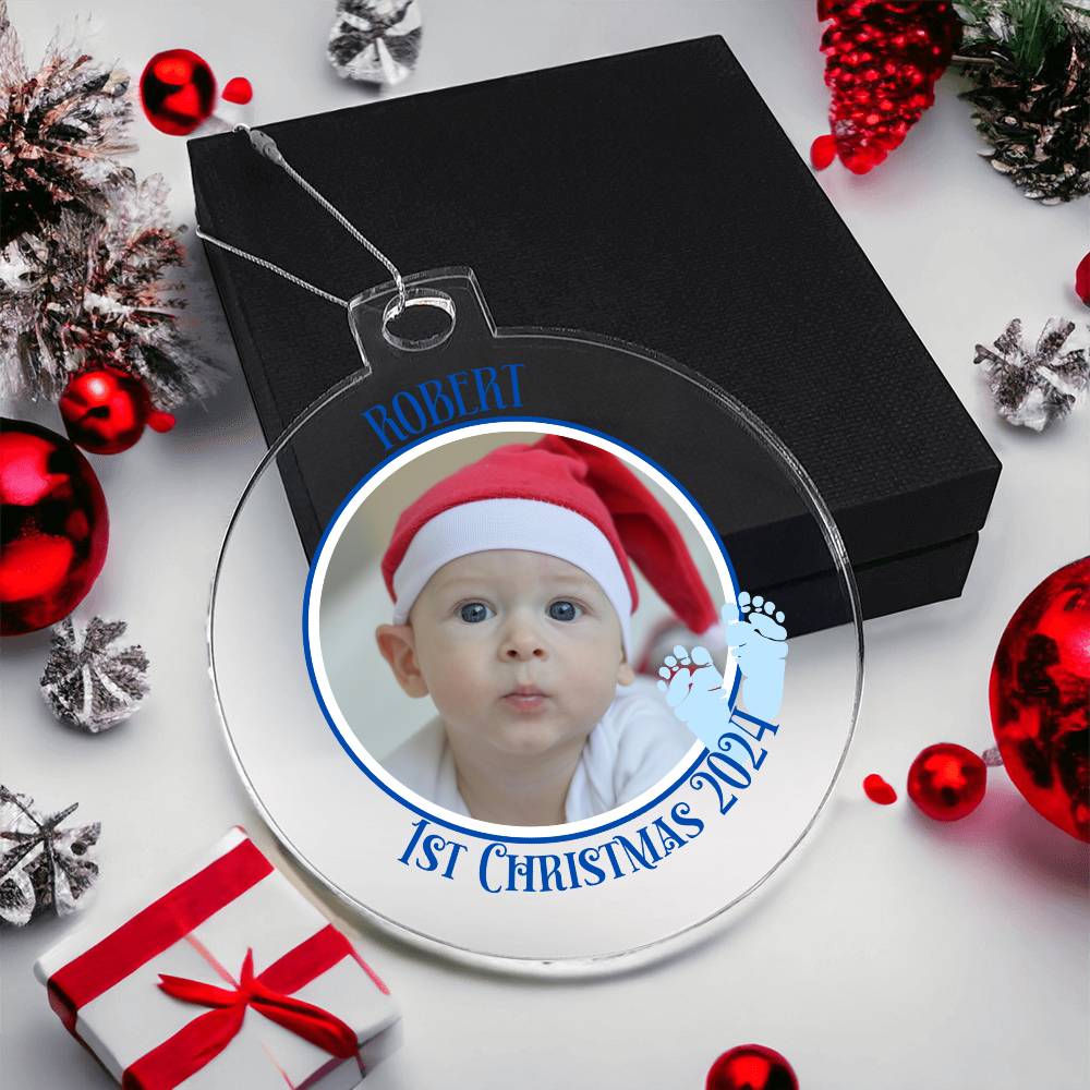 Baby's 1st Christmas Picture-A unique keepsake with our Personalized Acrylic Ornament,Christmas,Gift,Holiday 41 - Essential Home Zone Essential Home Zone Ornaments Baby's 1st Christmas Picture-A unique keepsake with our Personalized Acrylic Ornament,Christmas,Gift,Holiday 41