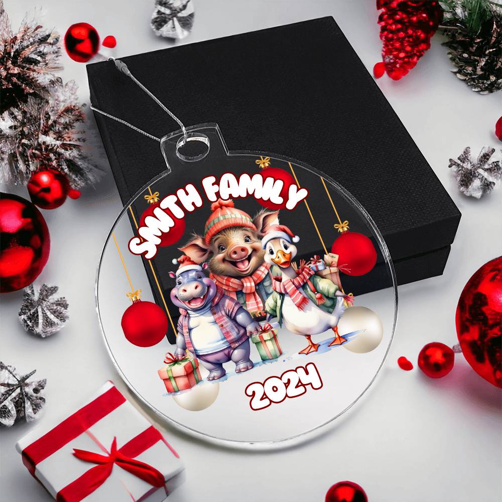 Winter Funny Animals-A unique keepsake with our Personalized Acrylic Ornament,Christmas,Holiday,Gift 28 - Essential Home Zone Essential Home Zone Ornaments Winter Funny Animals-A unique keepsake with our Personalized Acrylic Ornament,Christmas,Holiday,Gift 28