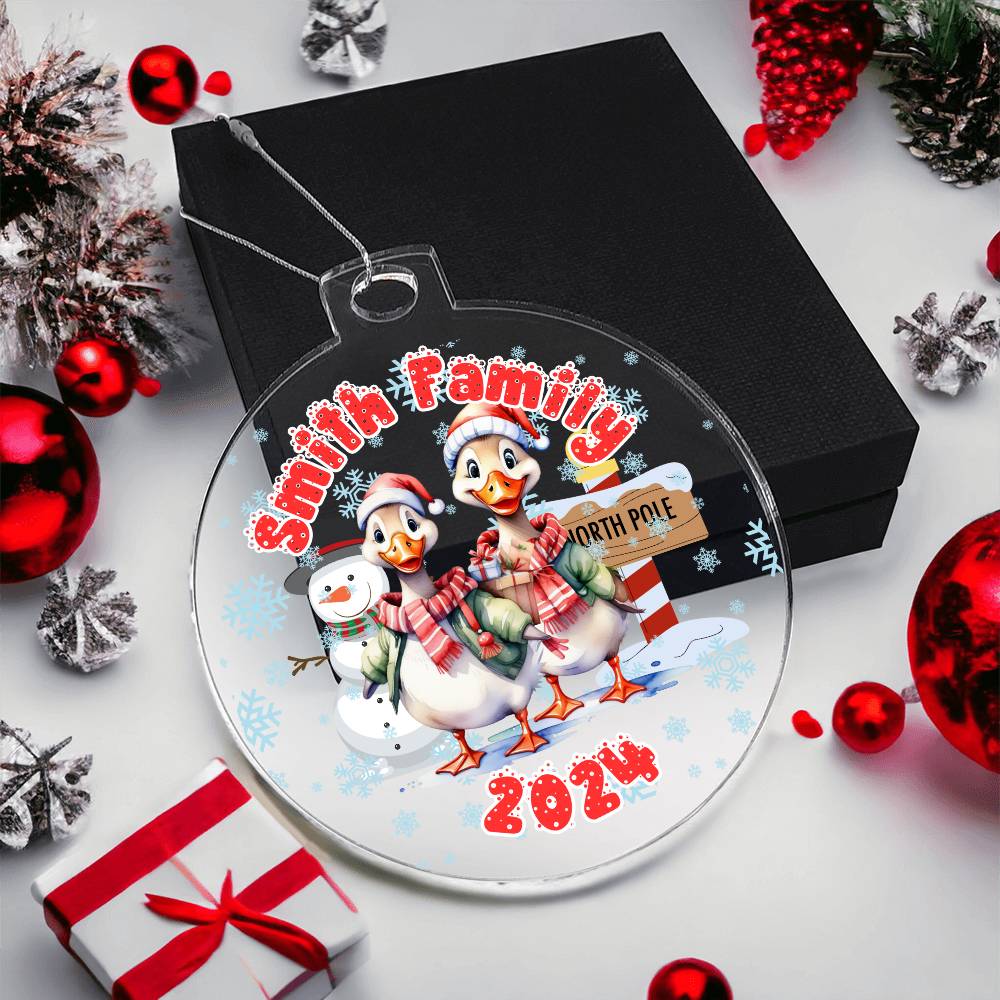 Winter Funny Ducks-A unique keepsake with our Personalized Acrylic Ornament,Christmas,Holiday,Gift 27 - Essential Home Zone Essential Home Zone Ornaments Winter Funny Ducks-A unique keepsake with our Personalized Acrylic Ornament,Christmas,Holiday,Gift 27