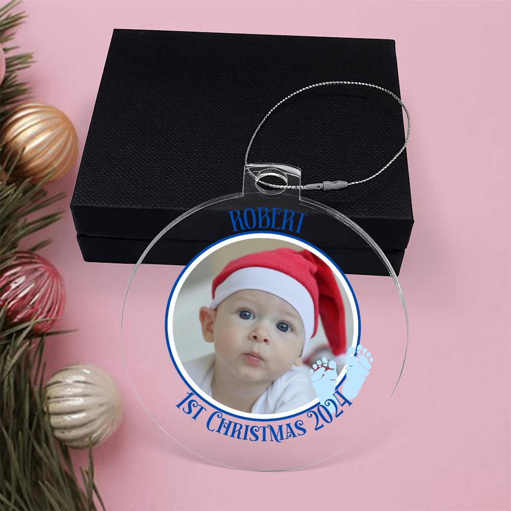 Baby's 1st Christmas Picture-A unique keepsake with our Personalized Acrylic Ornament,Christmas,Gift,Holiday 41 - Essential Home Zone Essential Home Zone Ornaments Baby's 1st Christmas Picture-A unique keepsake with our Personalized Acrylic Ornament,Christmas,Gift,Holiday 41