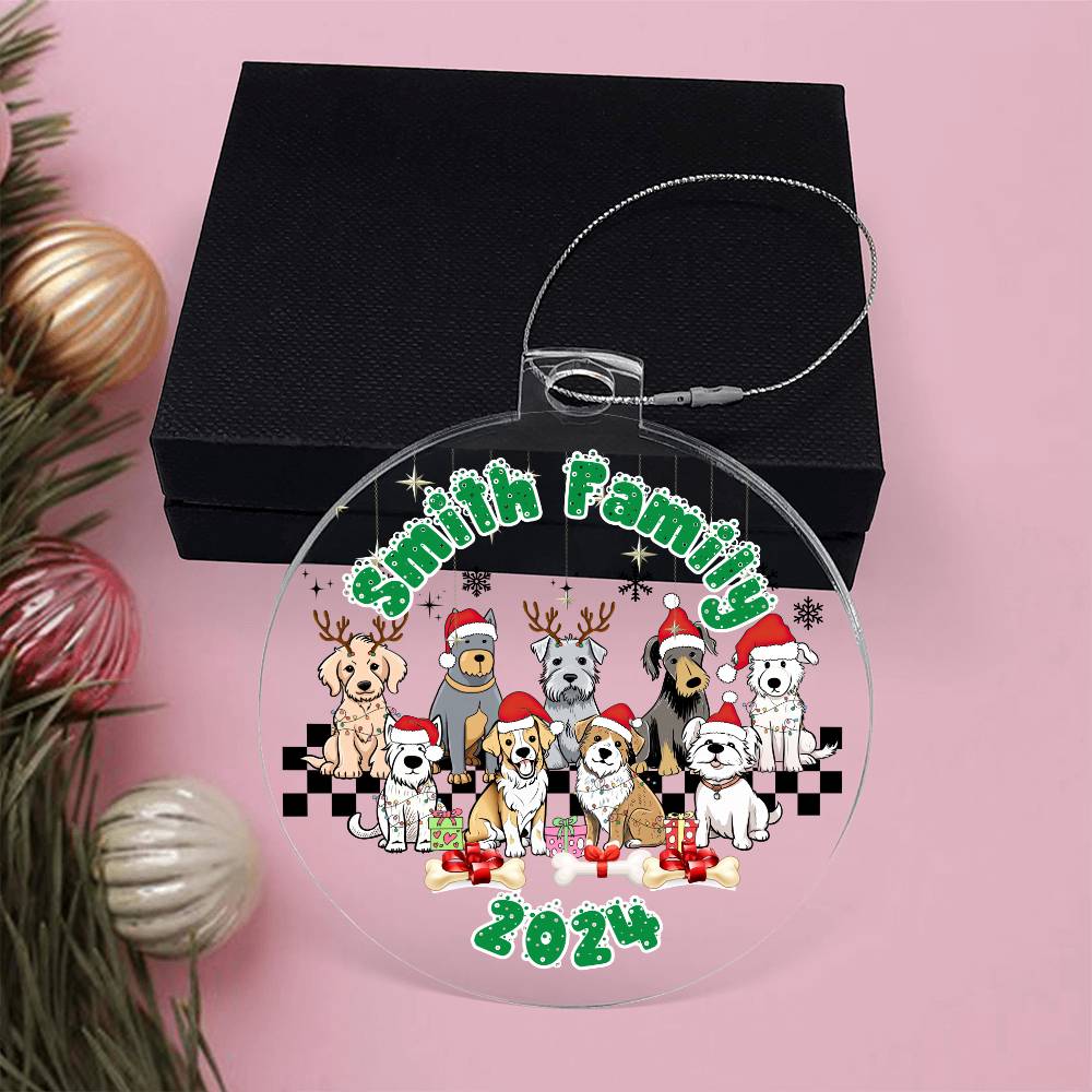 Dog Lovers-A unique keepsake with our Personalized Acrylic Ornament,Christmas,Gift,Holiday 31 - Essential Home Zone Essential Home Zone Ornaments Dog Lovers-A unique keepsake with our Personalized Acrylic Ornament,Christmas,Gift,Holiday 31