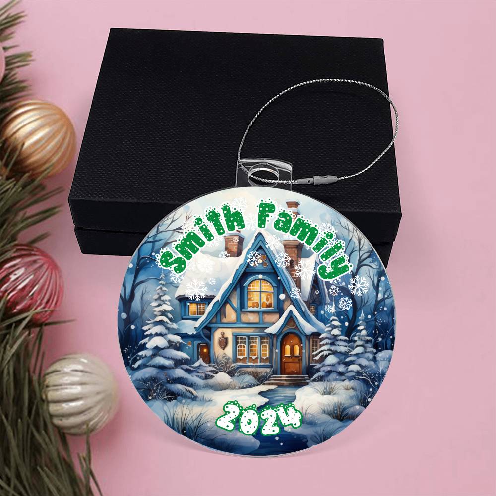 Snowy Winter Village-A unique keepsake with our Personalized Acrylic Ornament,Christmas,Holiday,Gift 12 - Essential Home Zone Essential Home Zone Ornaments Snowy Winter Village-A unique keepsake with our Personalized Acrylic Ornament,Christmas,Holiday,Gift 12